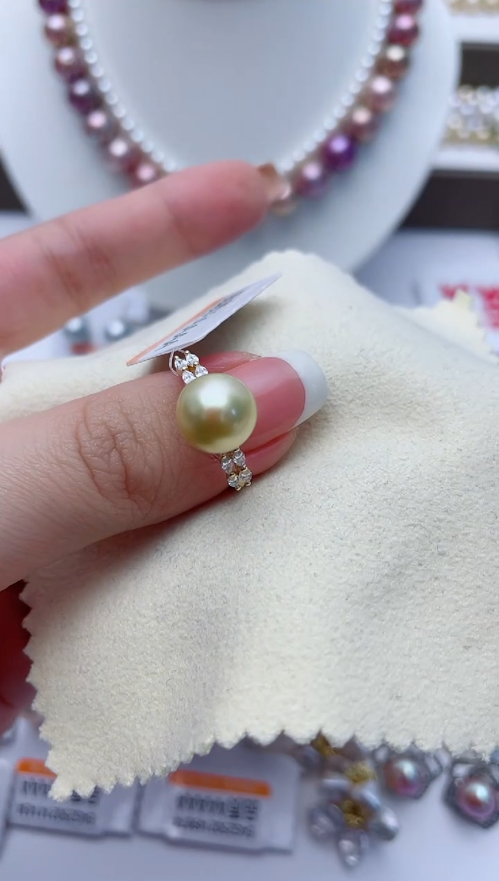 【闪购商品】海水珍珠戒指银S925镶嵌W32