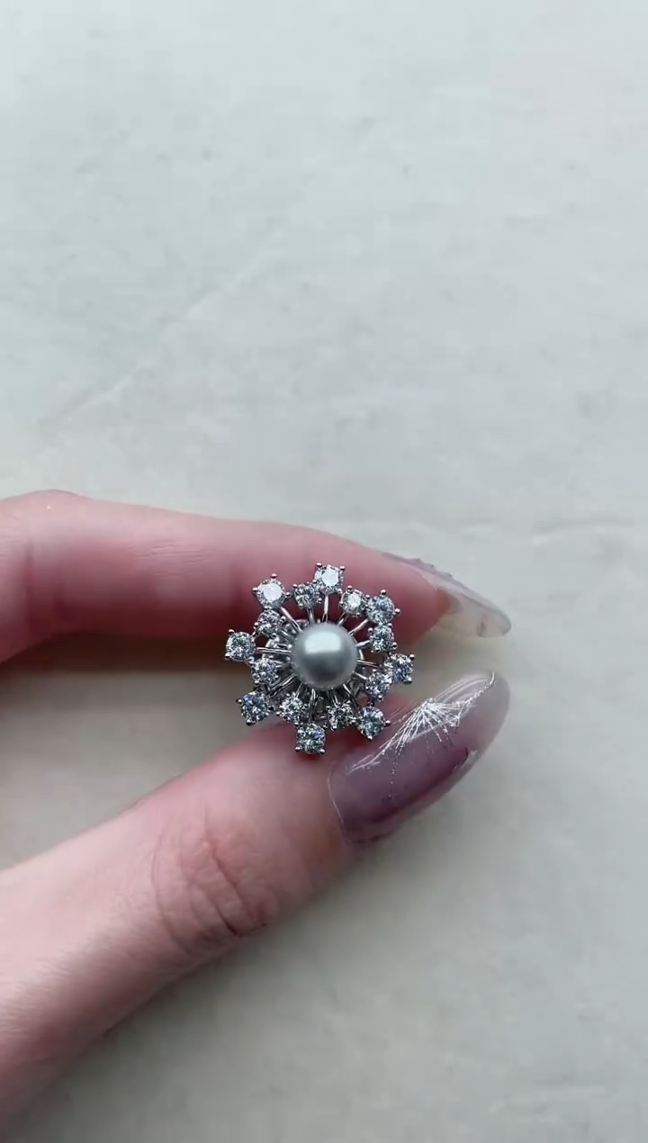 【闪购商品】海水珍珠胸针未镶嵌26