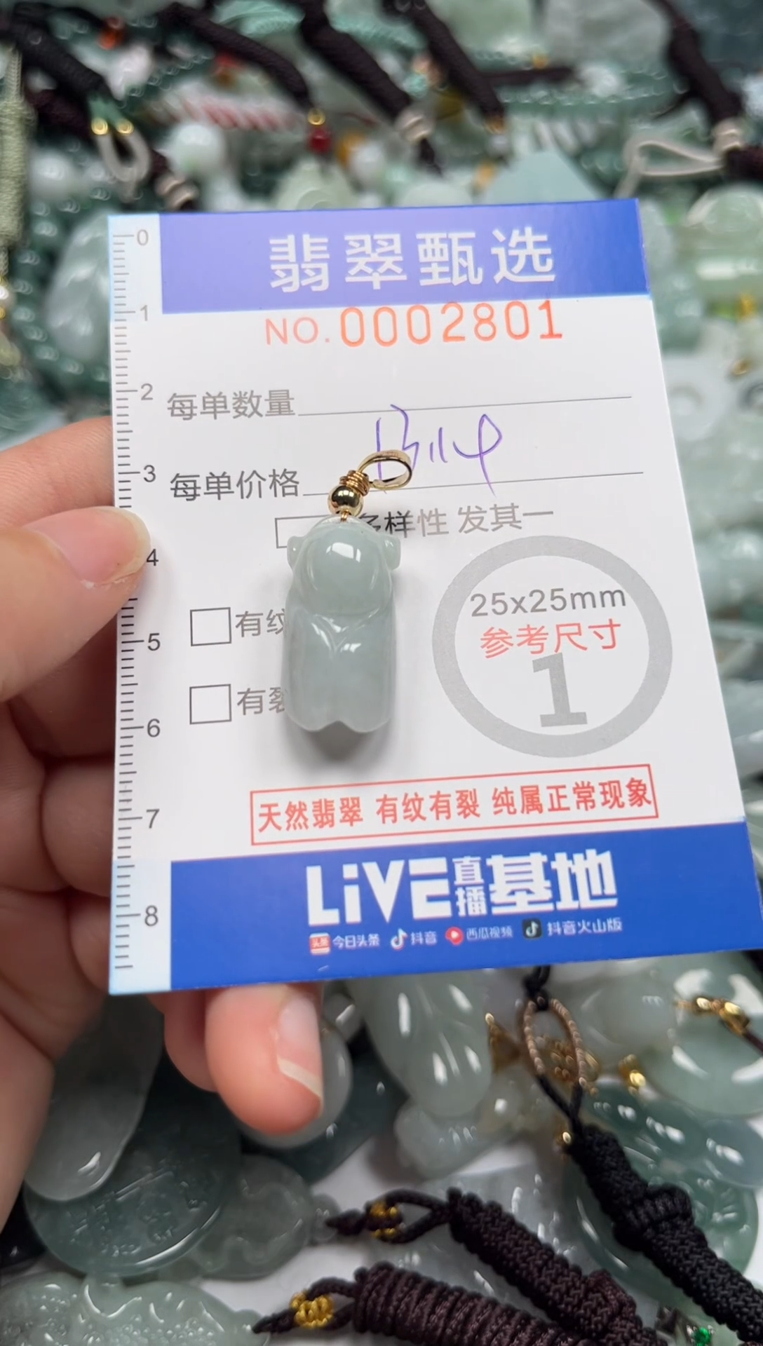 【闪购商品】翡翠颈饰未镶嵌00..2801