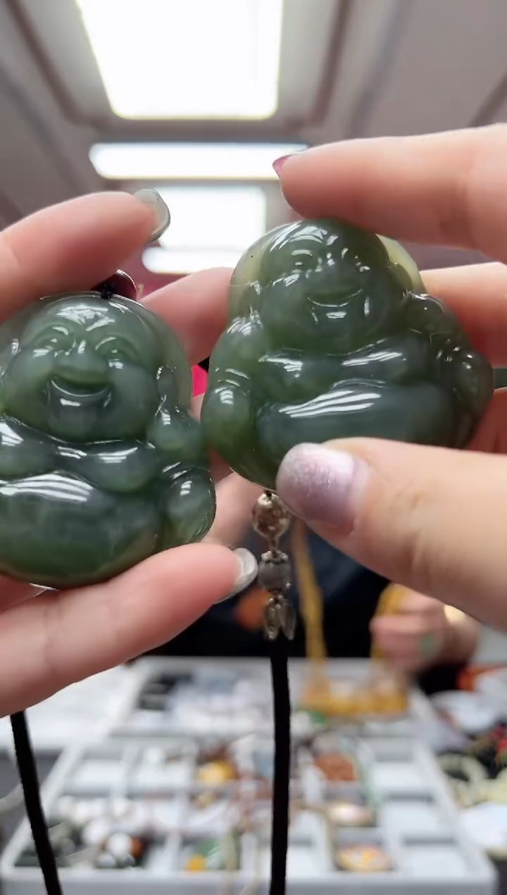 【闪购商品】和田玉（碧玉）挂件未镶嵌多样性发货其中发一
