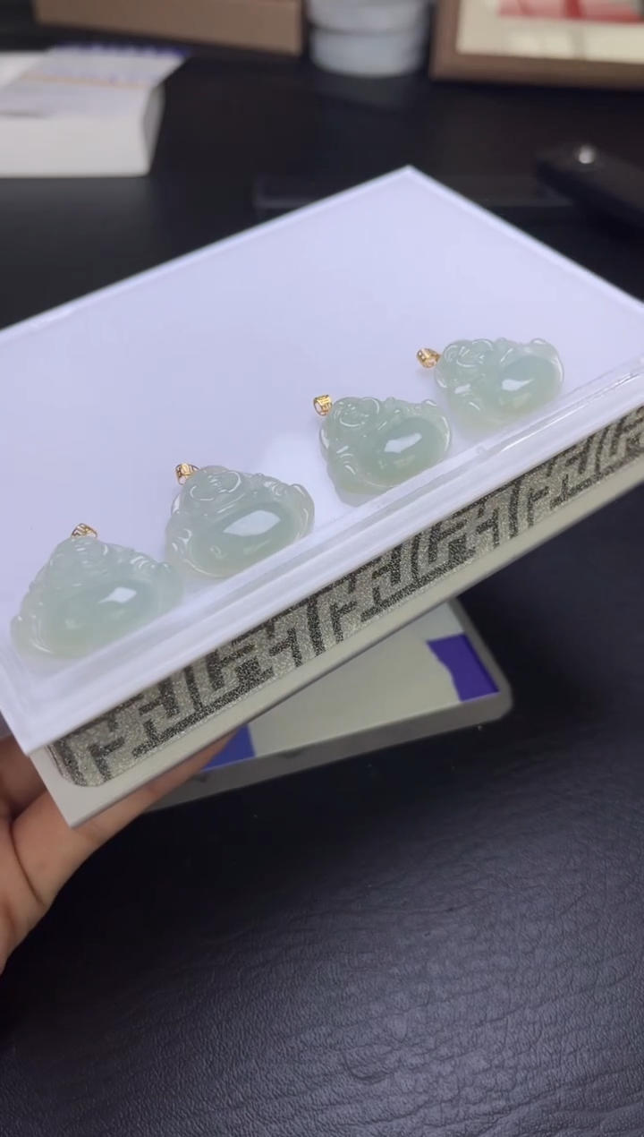 【闪购商品】翡翠颈饰18K金镶嵌C23 多样性发一件/配绳子