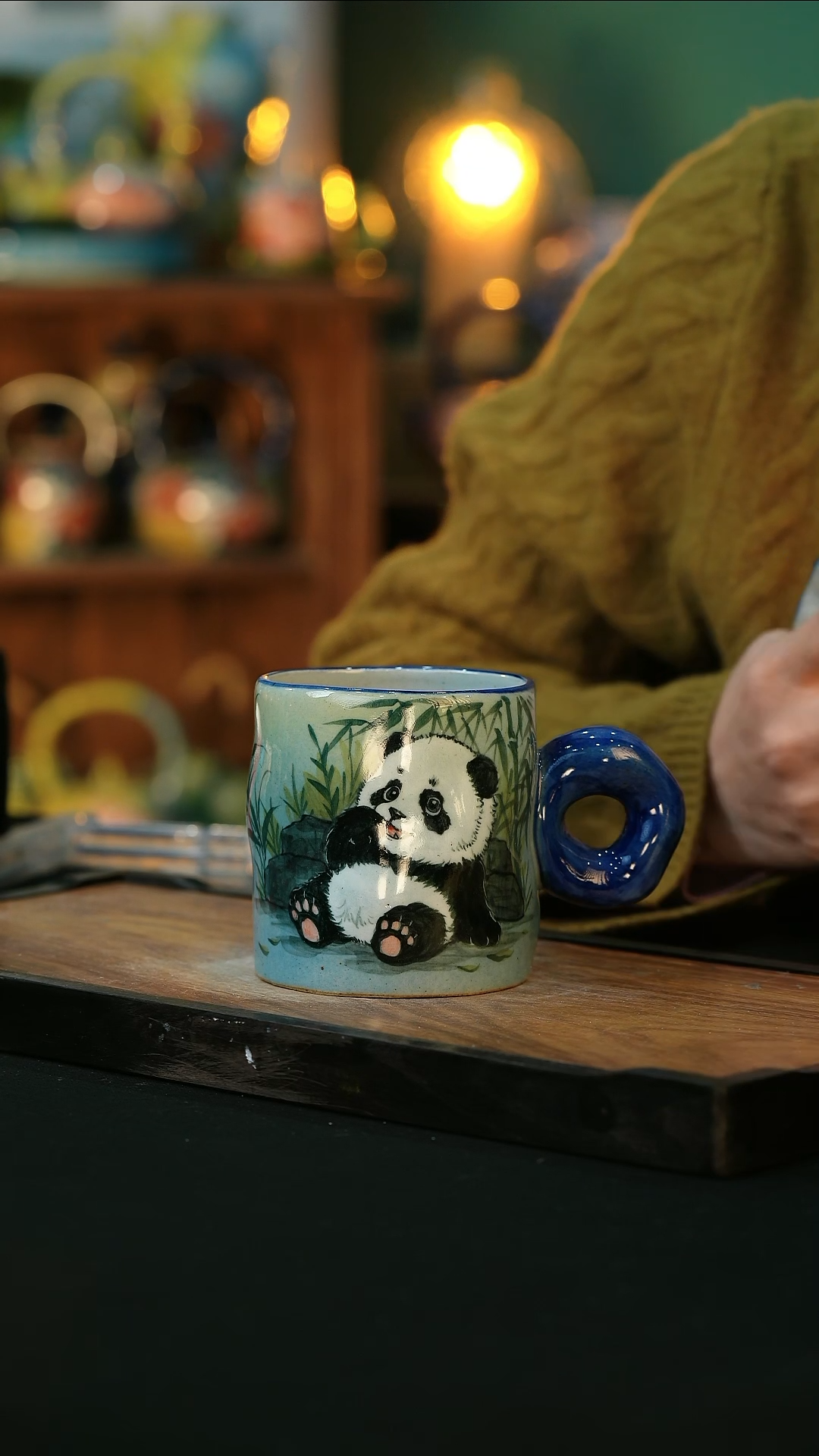 【闪购商品】杯手绘心瓷陶瓷浮力