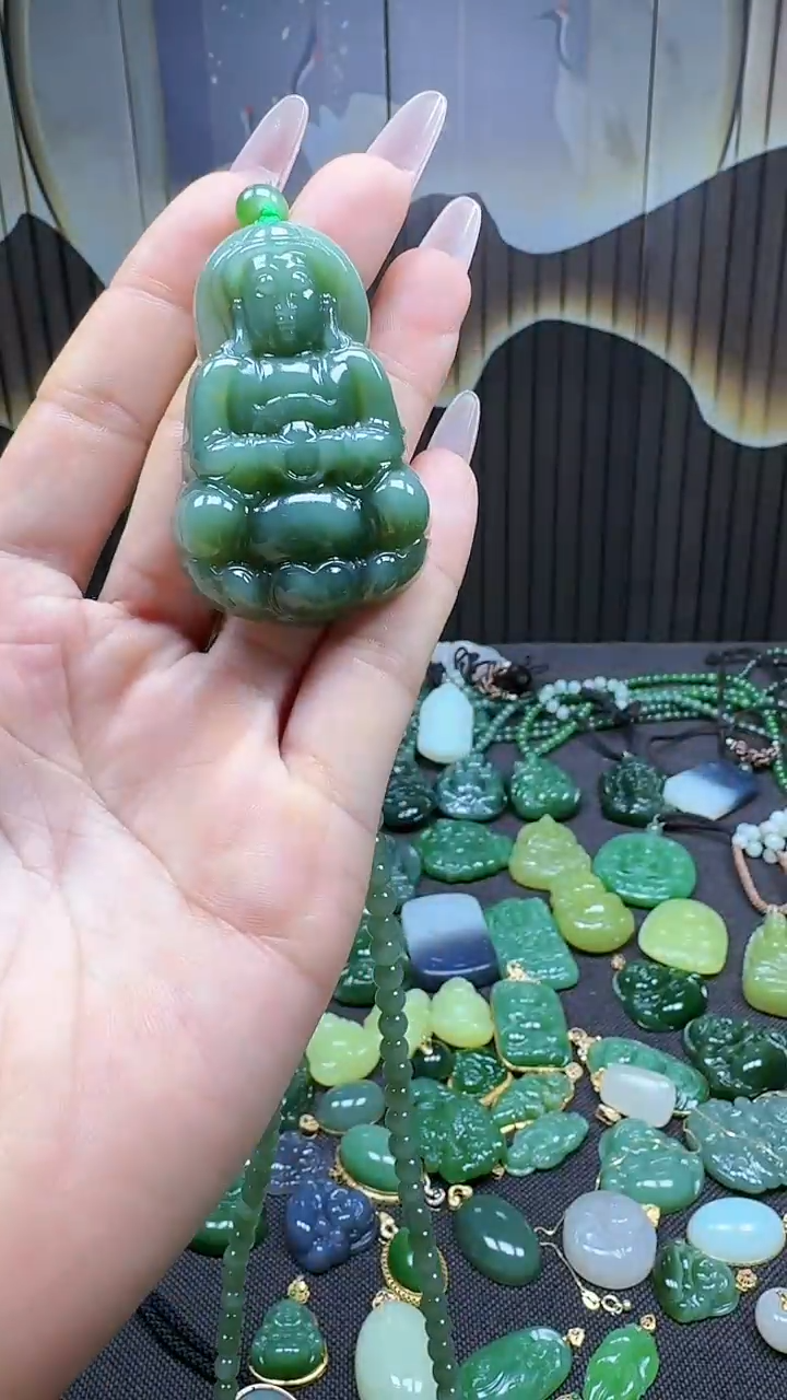 和田玉未镶嵌挂件1