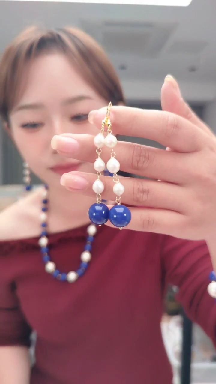 颈饰未镶嵌淡水珍珠1803珍珠耳钉