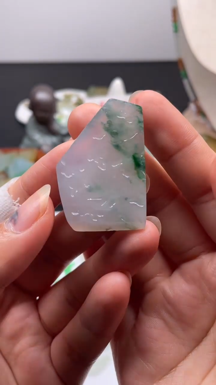 未镶嵌定制翡翠缅甸天然翡翠，包工