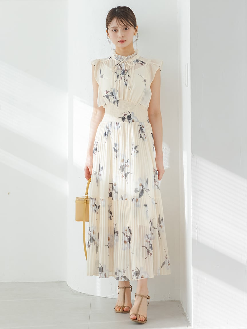 【FaFa】日系 S 20周年小飞袖系列 碎花连衣裙FA507-059