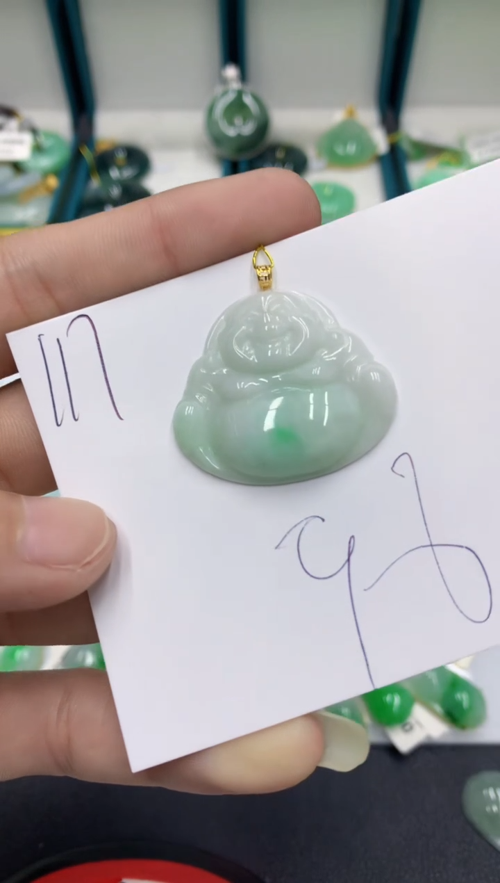 【闪购商品】翡翠颈饰18K金镶嵌翡翠