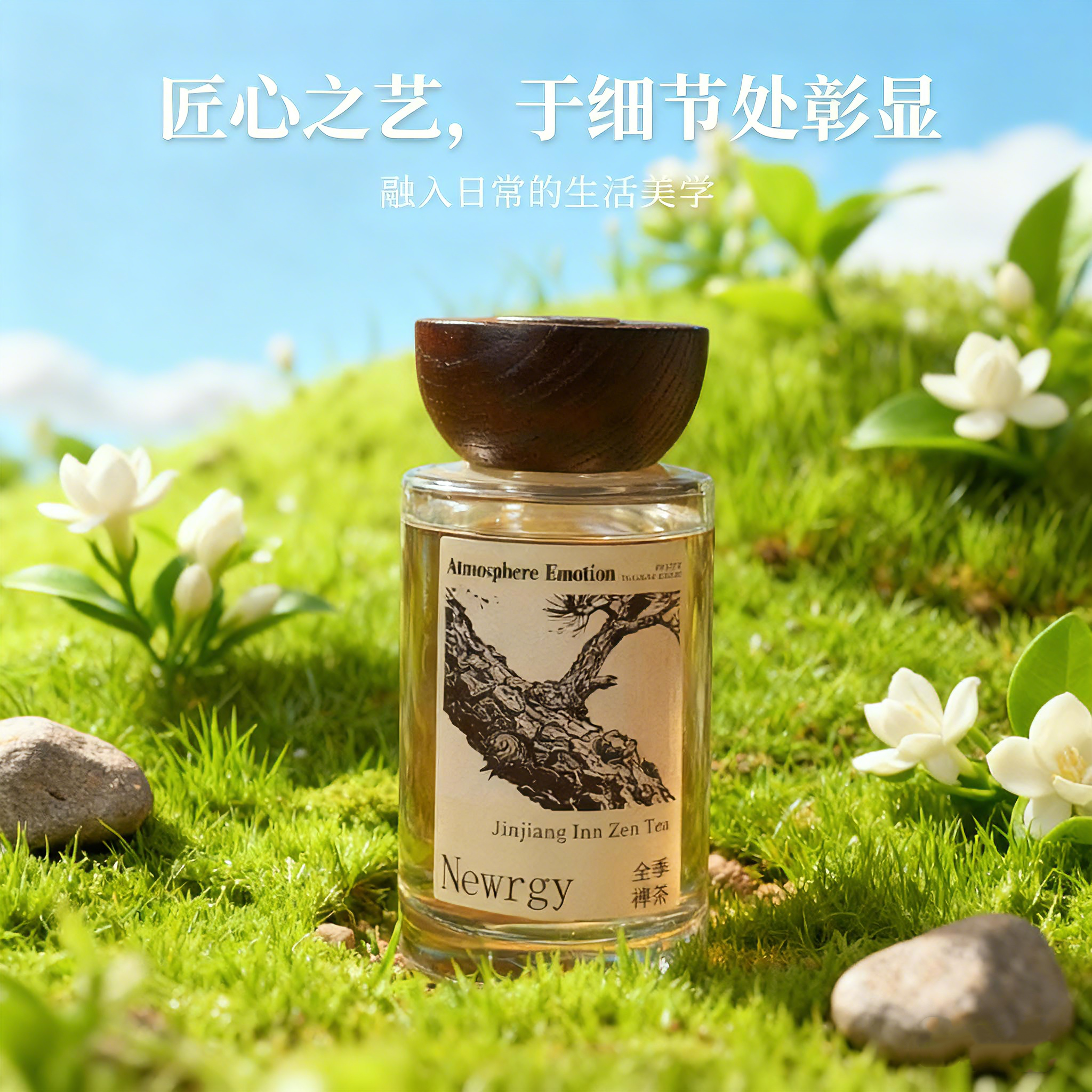 无火香薰茉莉花栀子花香香薰持久高级酒店家用卧室专用卫生间专用