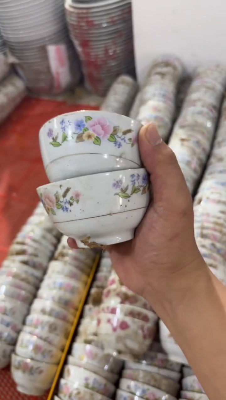 摆件麦穗碗9厘米两个一组有瑕请慎拍