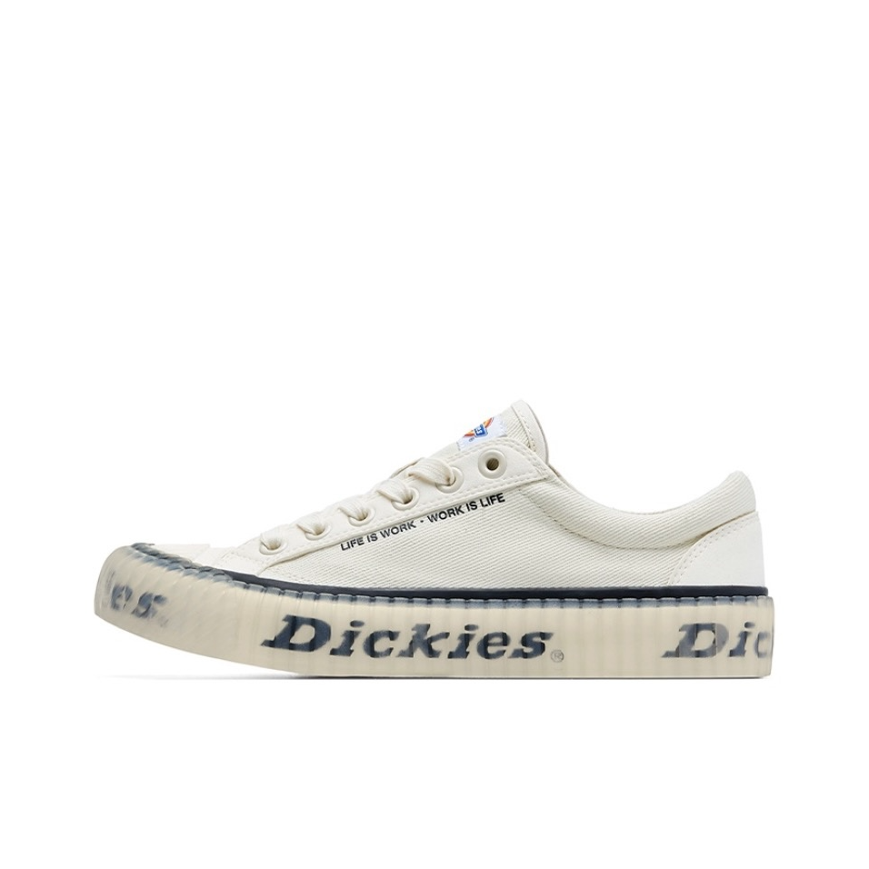 Dickies新款百搭布鞋轻便透气情侣鞋帆布鞋203M50LXS34-米色