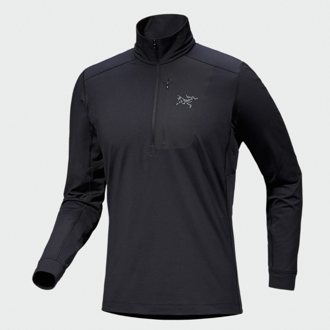 Arcteryx始祖鸟RHO LT Zip Neck半拉链立领半拉链长袖卫衣