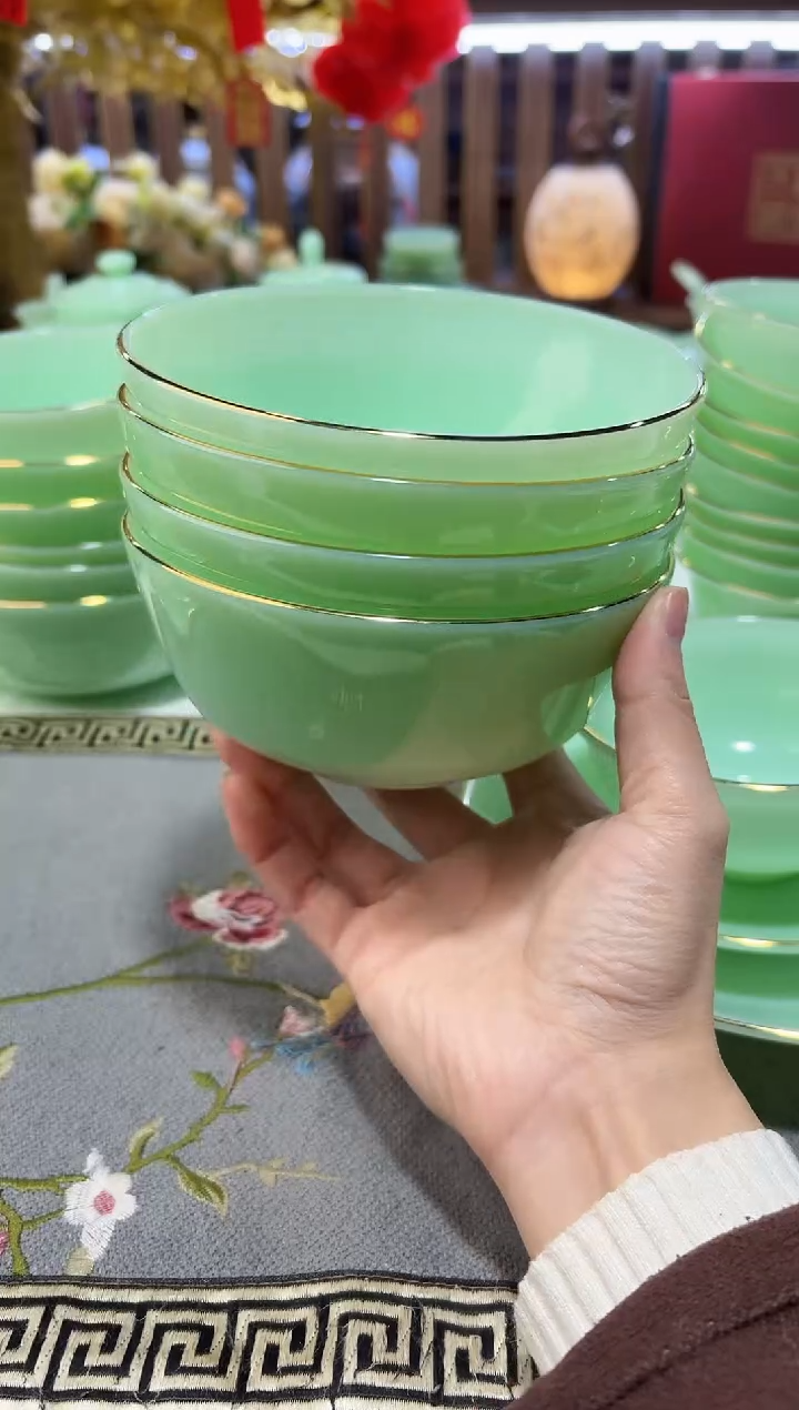 玉瓷 5.5英寸饭碗4个景德镇陶瓷