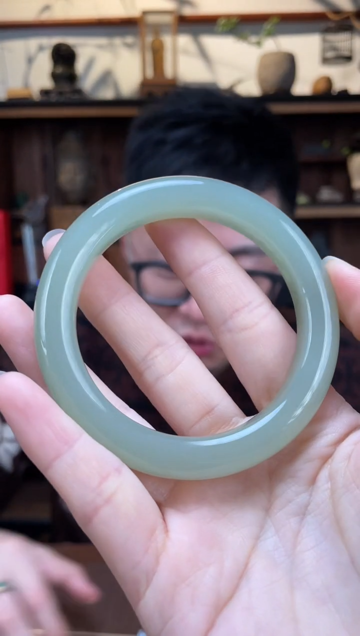 【闪购商品】和田玉手镯未镶嵌59#晴水手镯XE00688