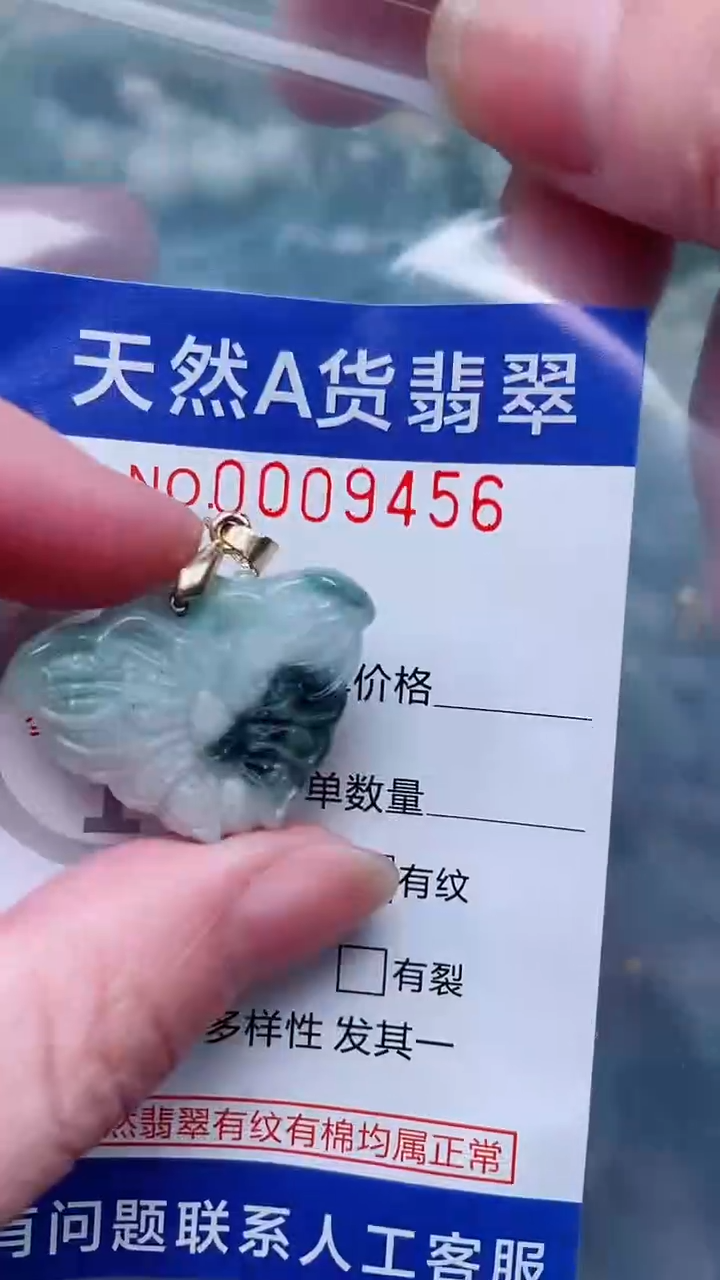 翡翠未镶嵌吊坠(不含链)1