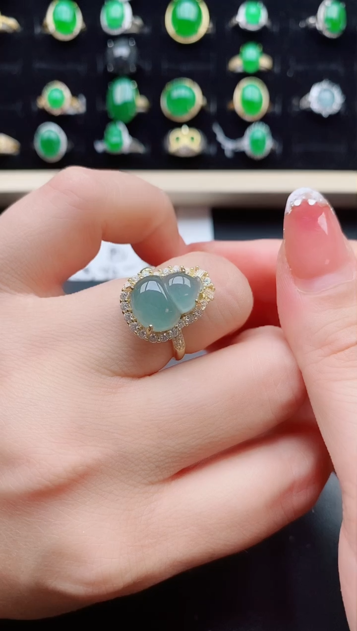 【闪购商品】翡翠戒指银S925镶嵌21212