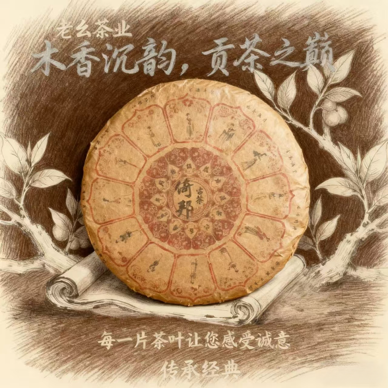  【老幺茶业】倚邦古茶 357克  生茶
