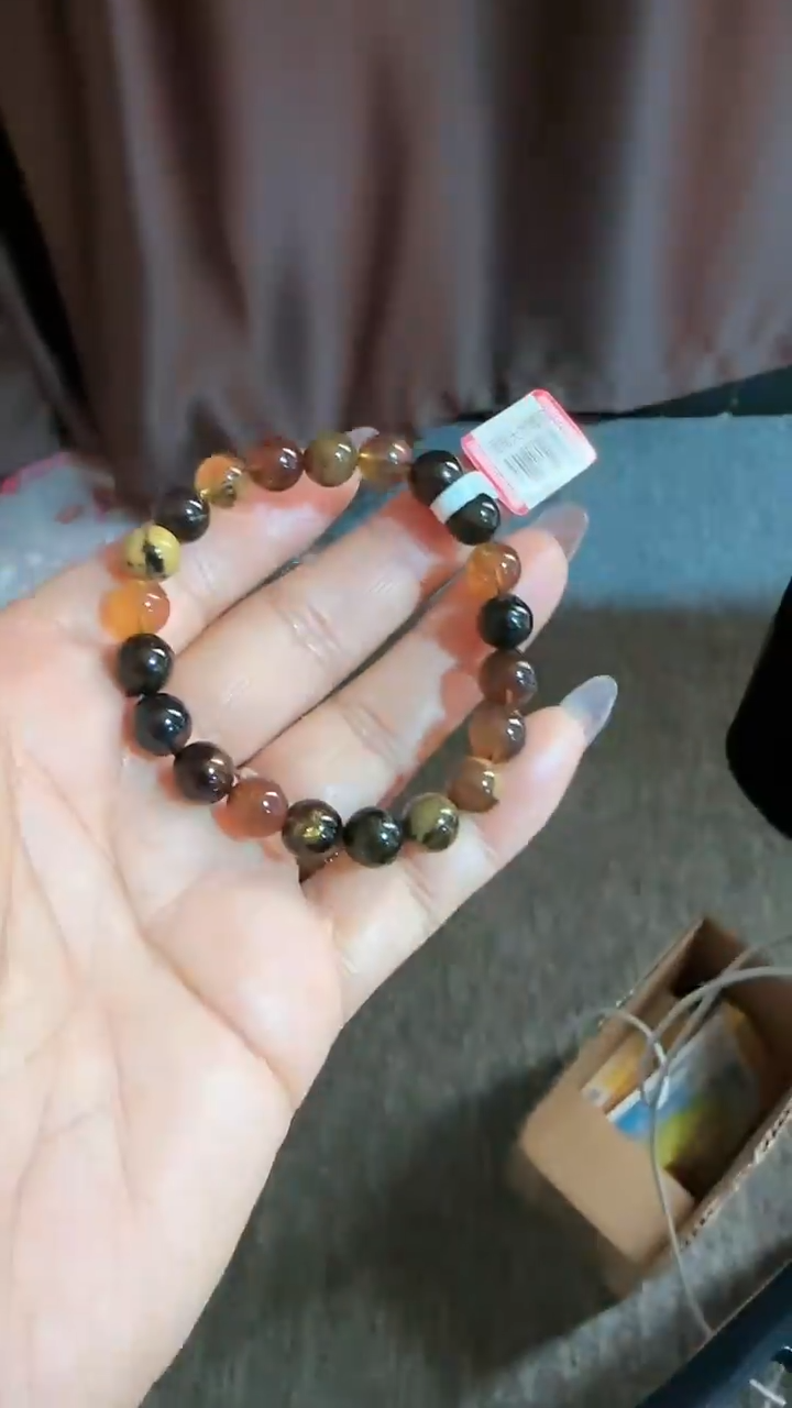 【闪购商品】琥珀手链未镶嵌规格8瑕疵多宝手串#85