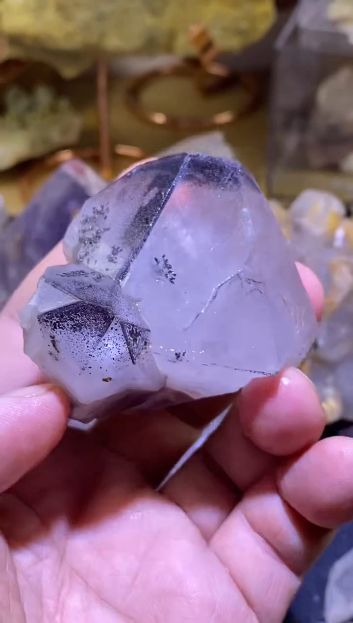 未镶嵌珠宝半成品水晶111号116g素描花园