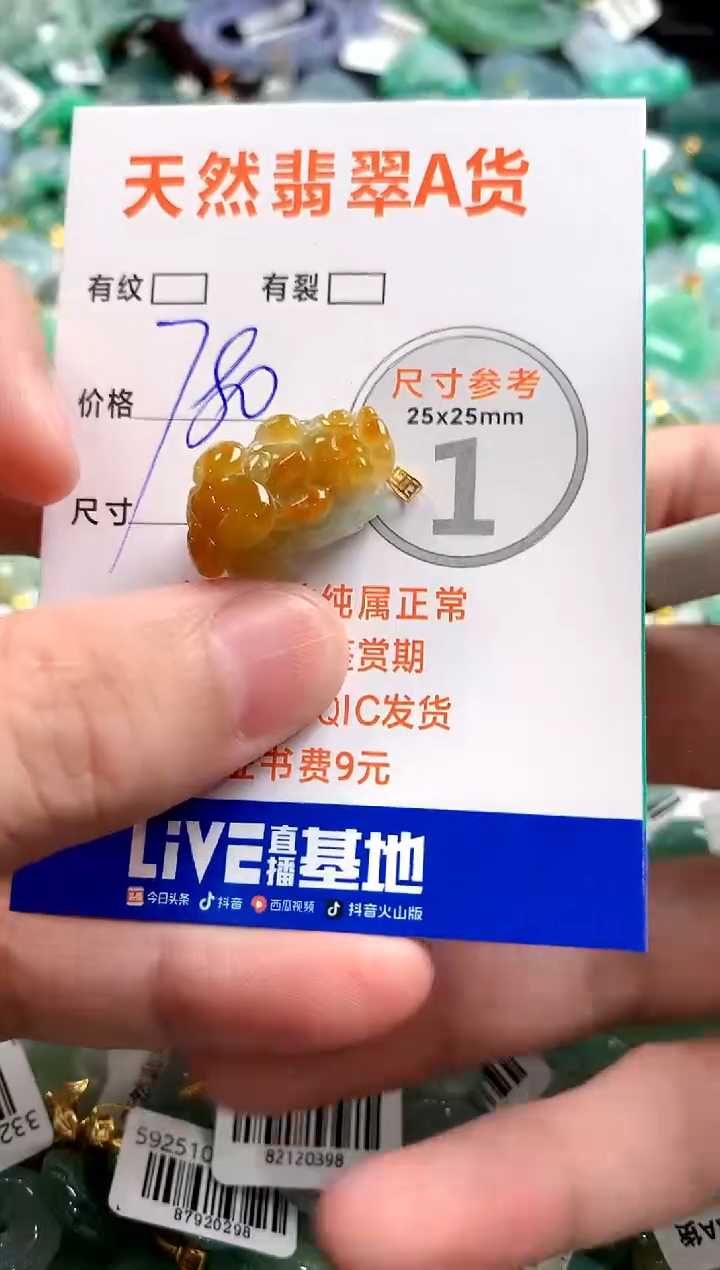 颈饰18K金镶嵌翡翠0903381513