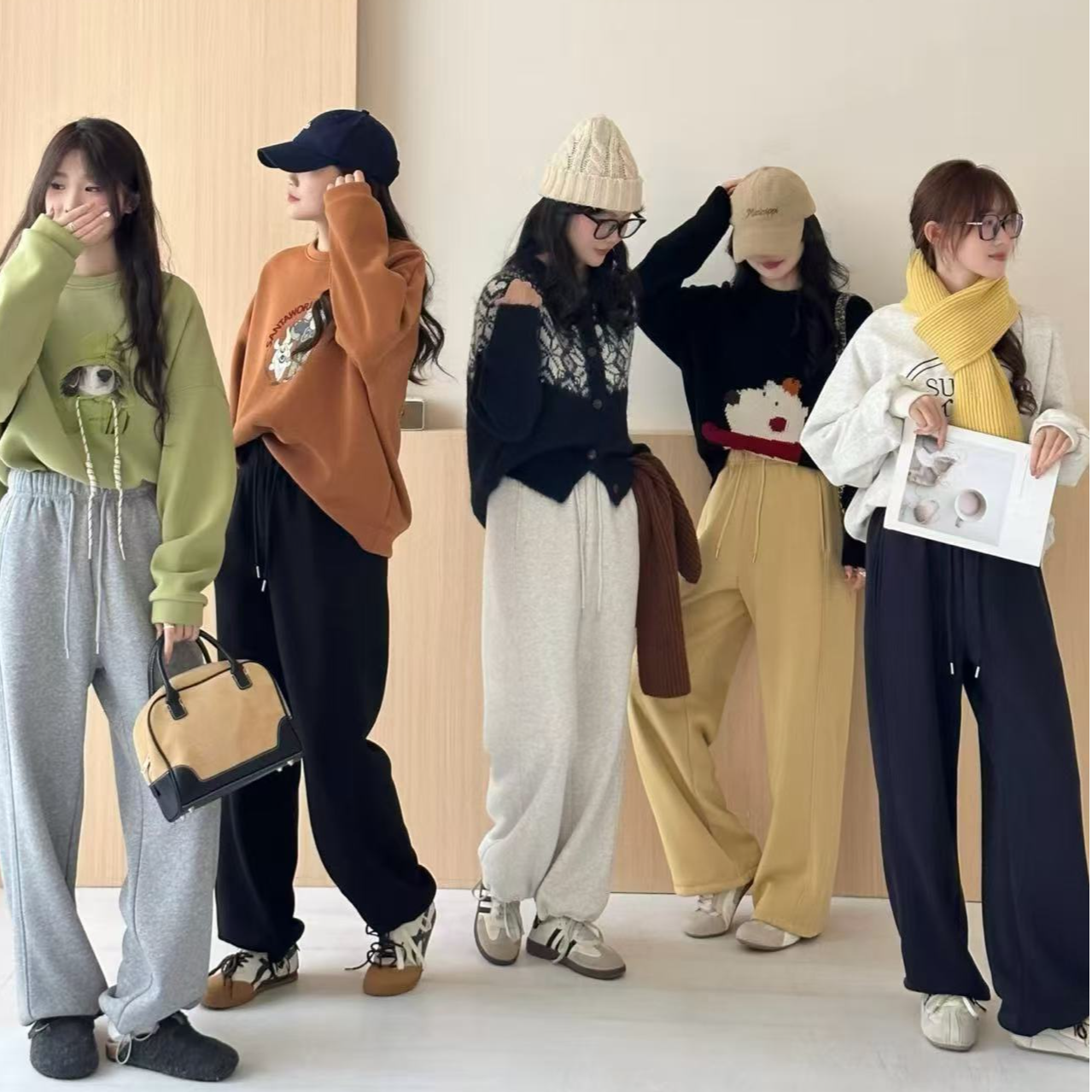 HY 海燕家 2571#巨巨好穿的可调节抽绳卫裤（怒推）