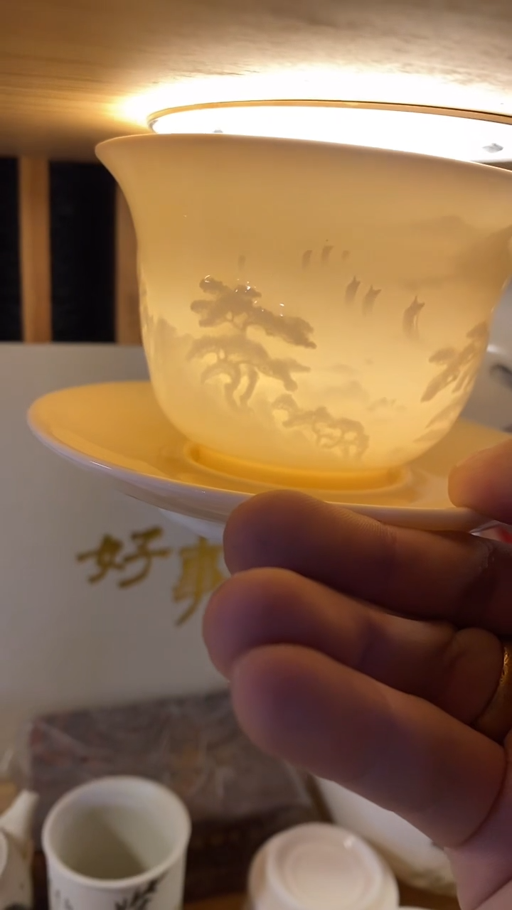 瓷片盖碗陶瓷茶具茶器