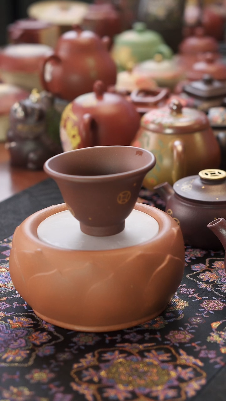 茶壶紫砂钱多多杯子