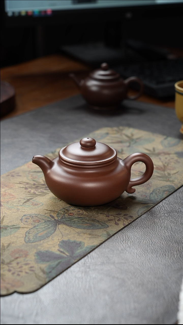 茶壶紫砂仿古紫泥200cc