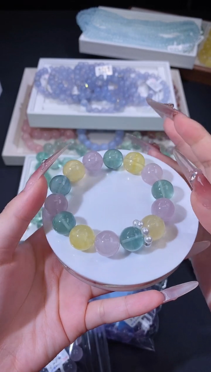 合金手链水晶1127.2多宝水晶手串 多样性发其一