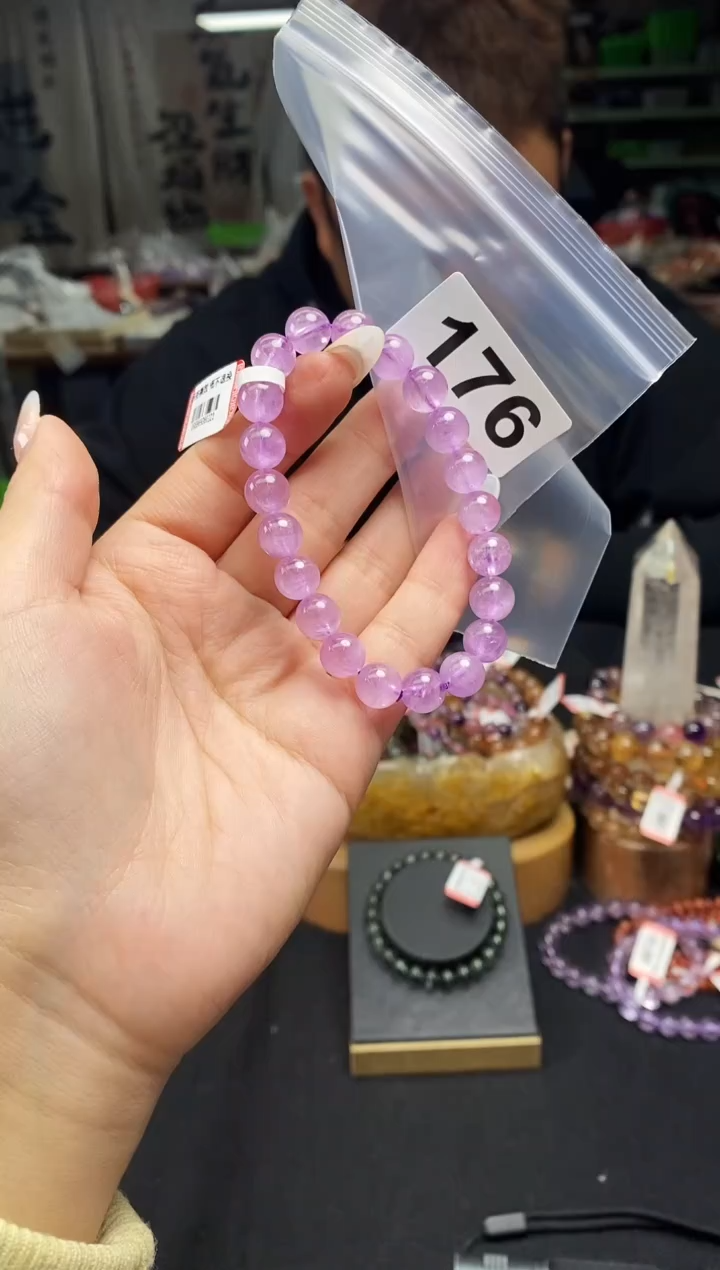 【闪购商品】锂辉石手串未镶嵌手串176