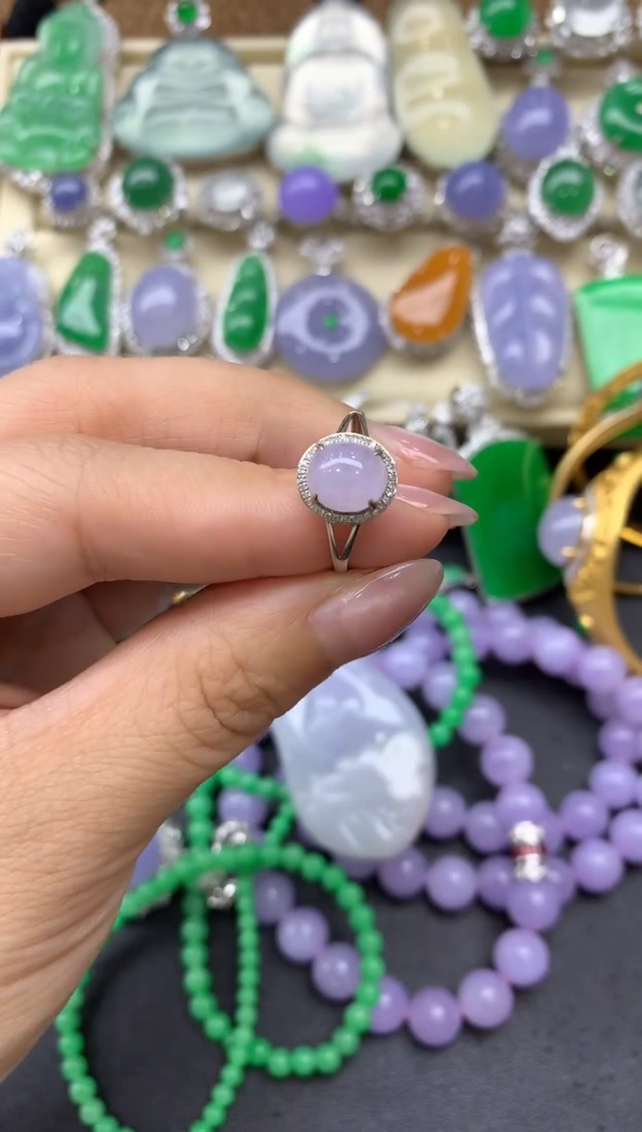 【闪购商品】翡翠戒指18K金镶嵌256-中国好珍宝