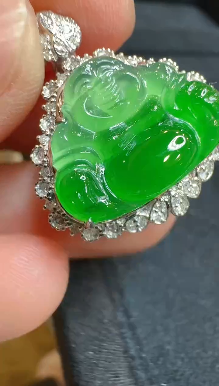 【闪购商品】翡翠吊坠(不含链)18K金镶嵌多样性团购发一件