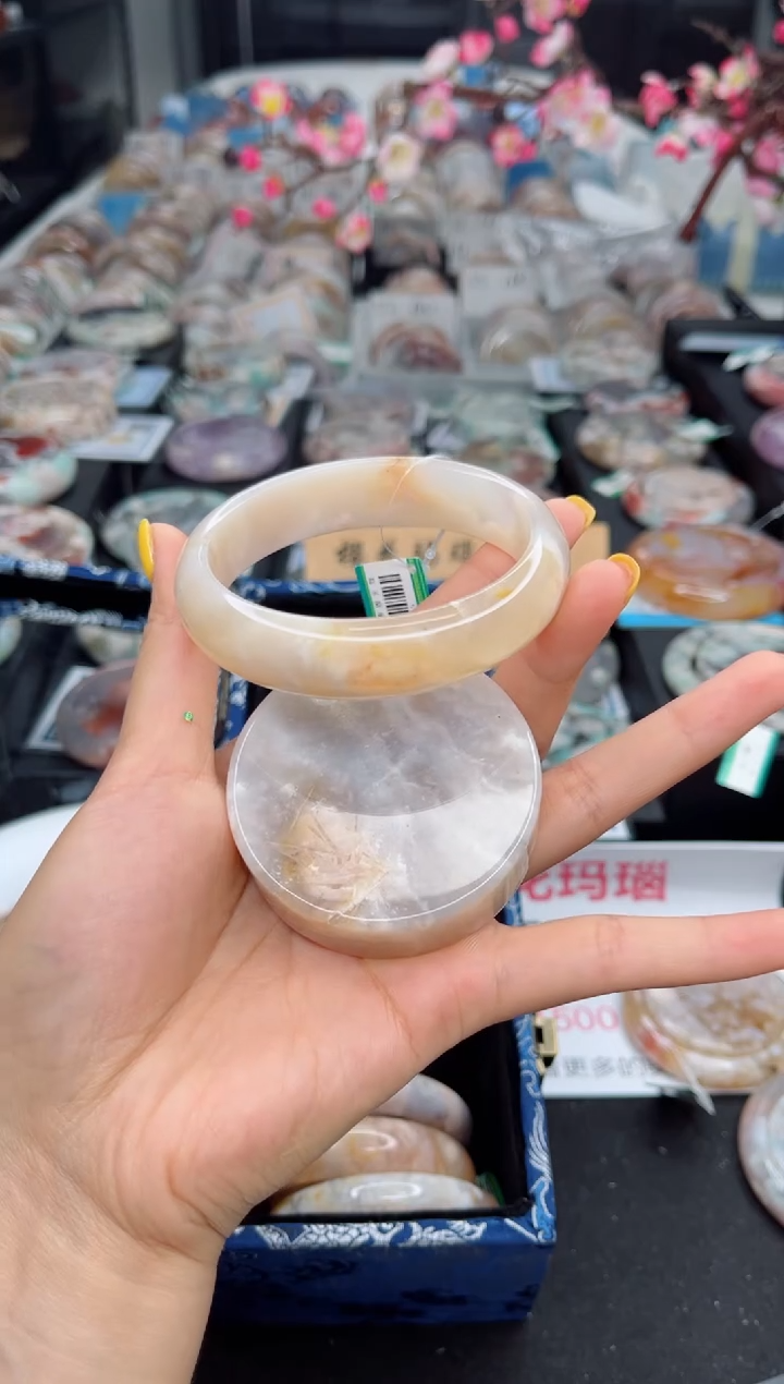 石英质玉未镶嵌手镯157236560圈口（赠送镯心）
