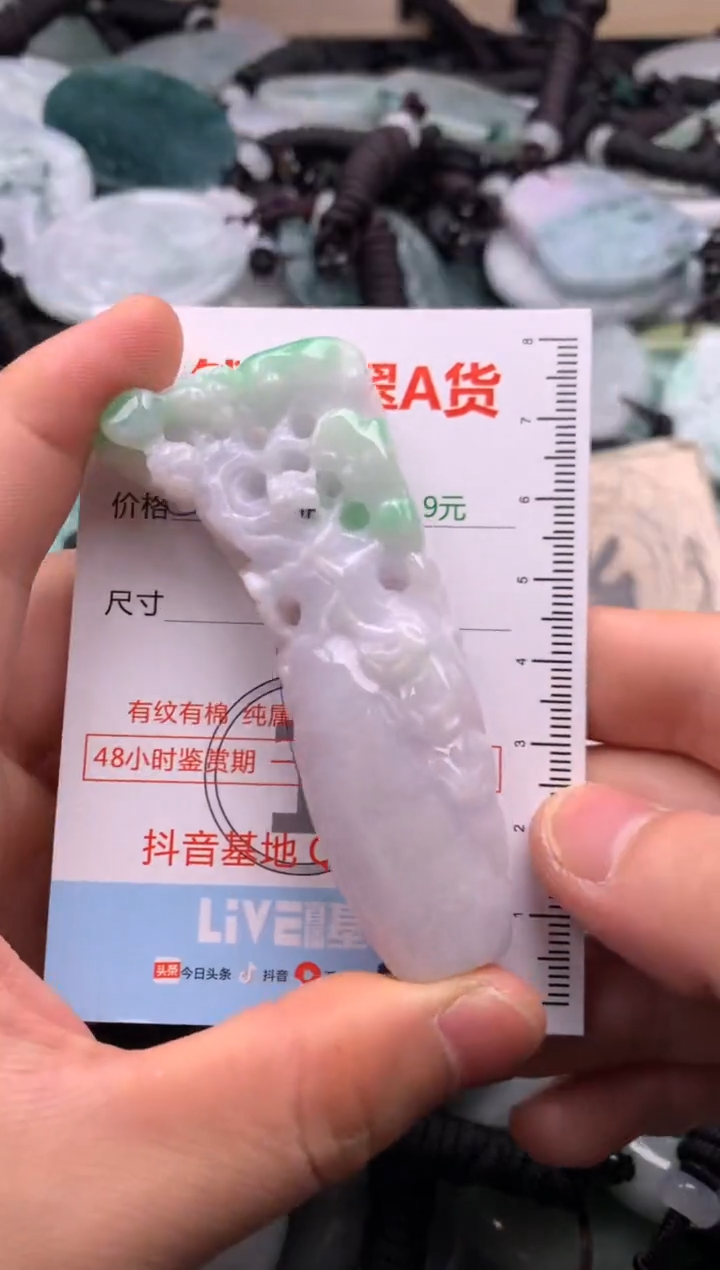 翡翠未镶嵌吊坠(不含链)1