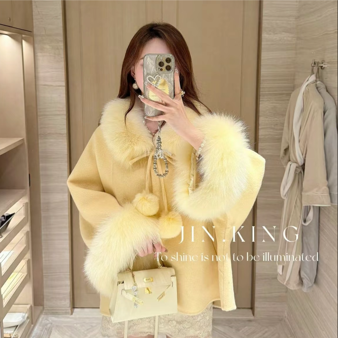 高级感双面羊毛大衣女2025秋冬韩版宽松今年流行中长款毛呢子外套