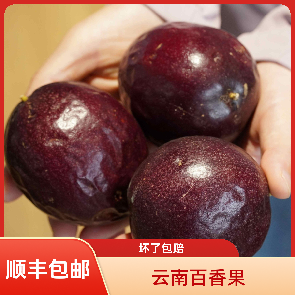 云南高原灌汤百香果新鲜现摘大果包邮当季水果紫皮果纯甜果酱蜜桃