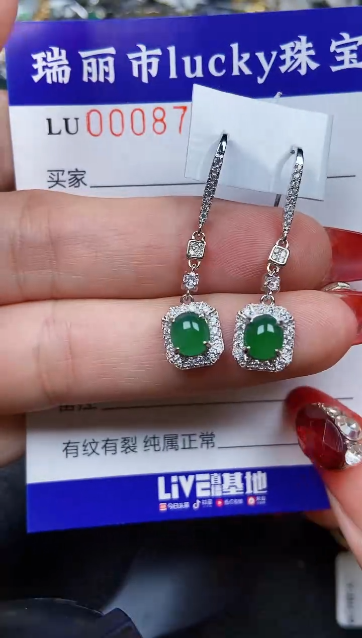 【闪购商品】翡翠颈饰银S925镶嵌8757