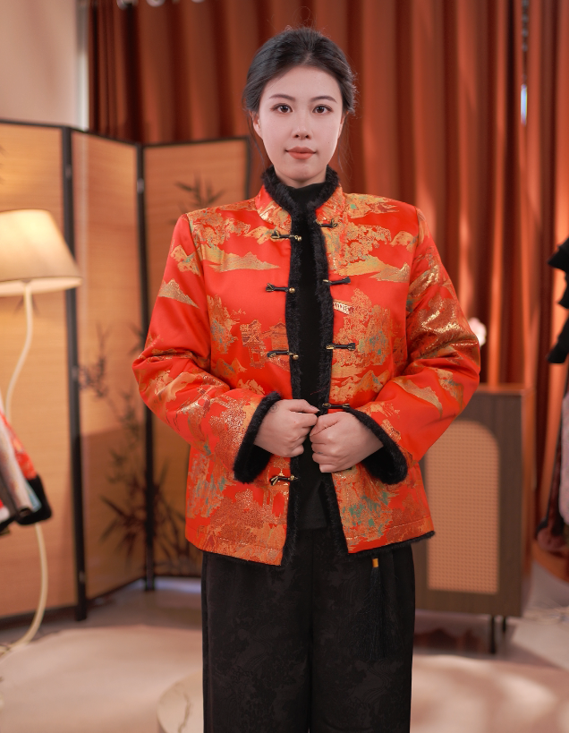 新中式冬季新款时尚气质双面双穿外套（D209）