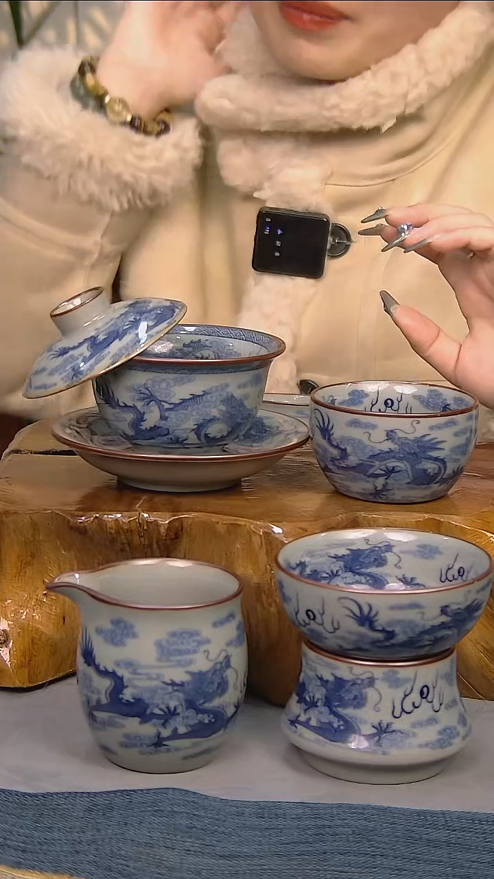 4件套陶瓷茶具家用简装系列