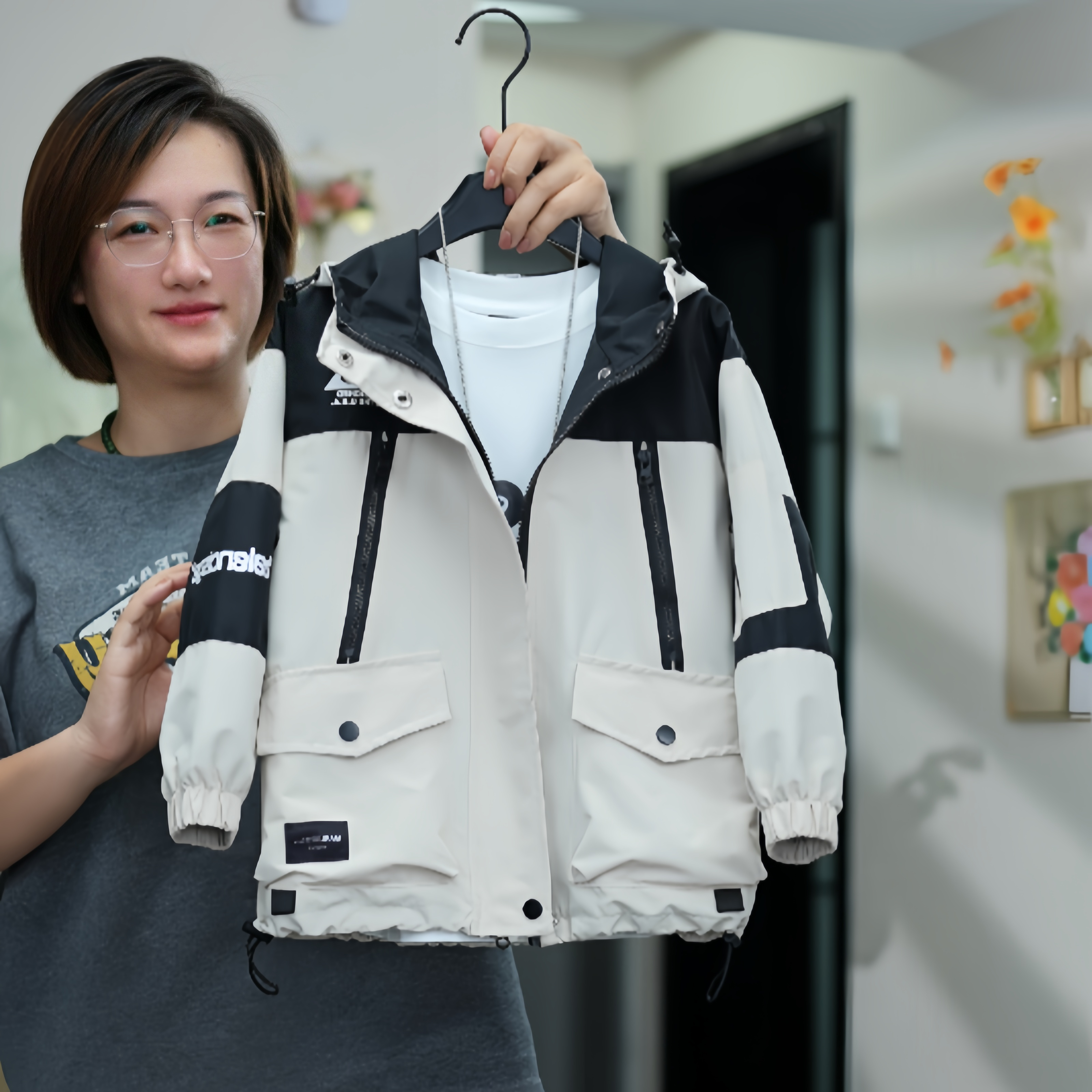 男童外套儿童风衣春季户外服防风上衣2025春秋新款男孩连帽风衣