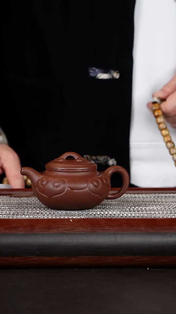 【闪购商品】紫砂茶壶仿古如意紫泥