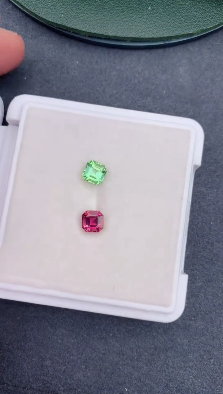 【闪购商品】碧玺裸石未镶嵌1.9ct  碧玺配对