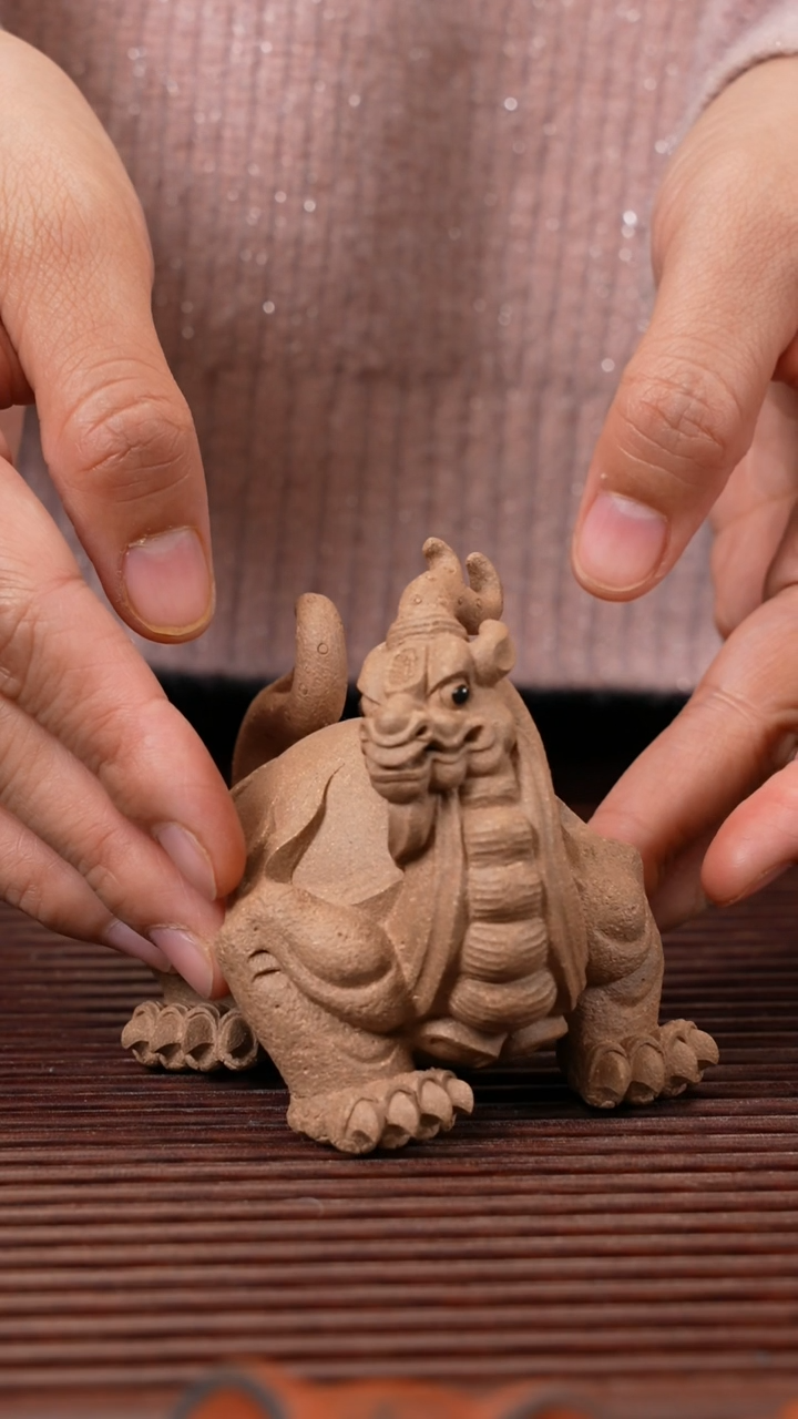 【闪购商品】紫砂茶宠老段龙龟