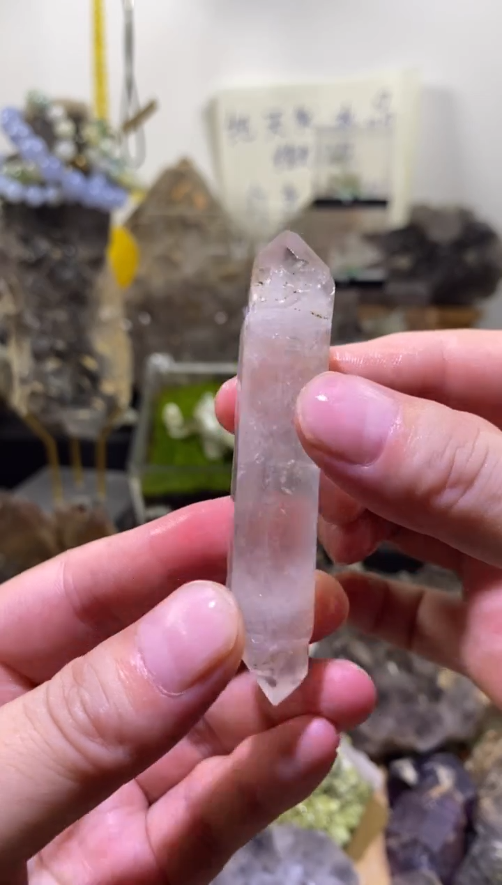 水晶珠宝半成品未镶嵌2号闪灵钻手把件
