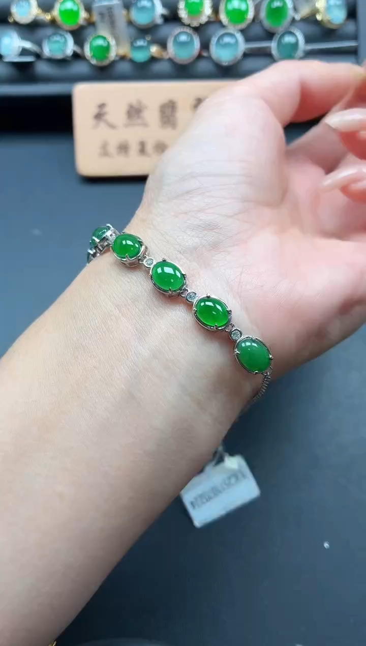 银S925镶嵌戒指翡翠111