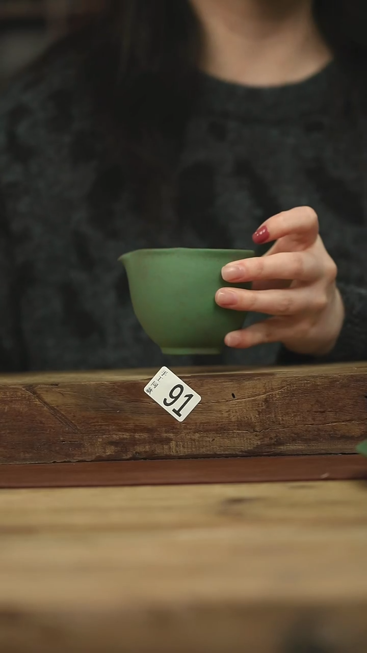 设计师手作款 苔藓绿公道杯