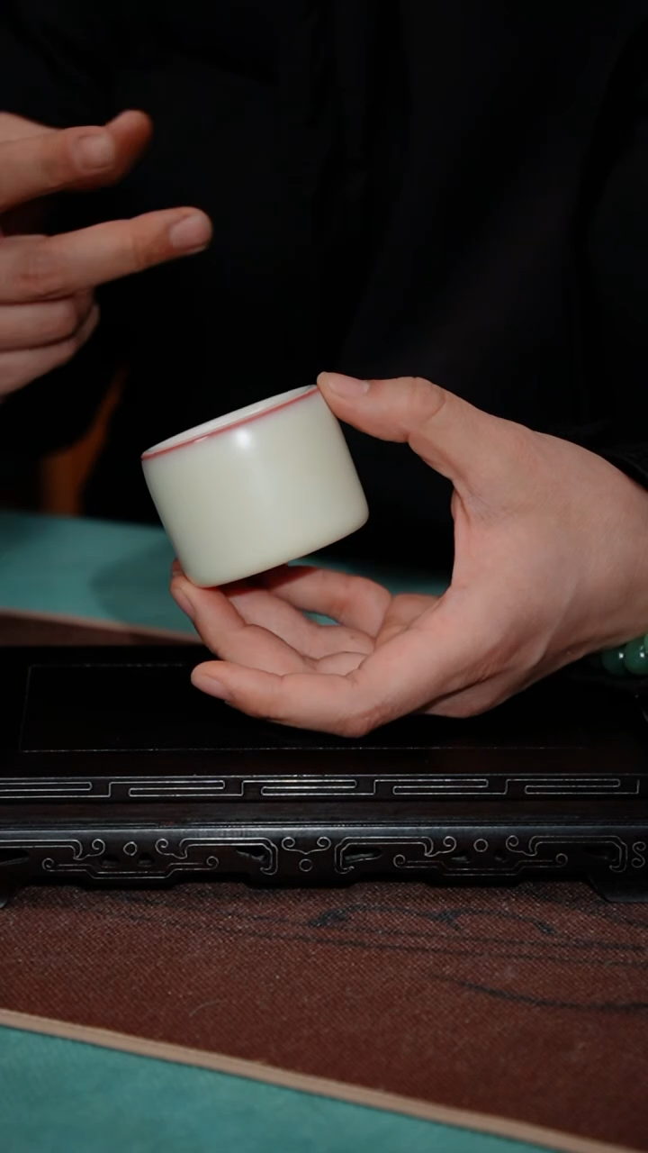 【闪购商品】186-2扳指杯（粉胎 南山堂）