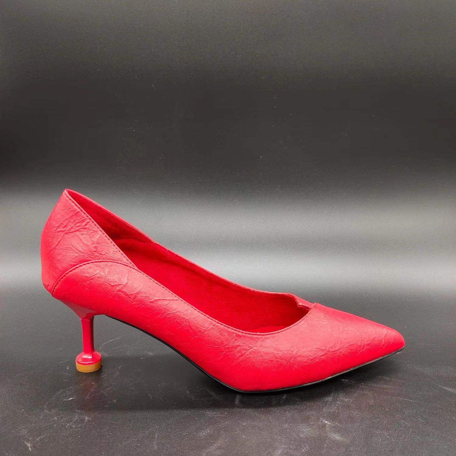 下019-109气质细高跟尖头浅口高跟性感女单鞋下单备注编