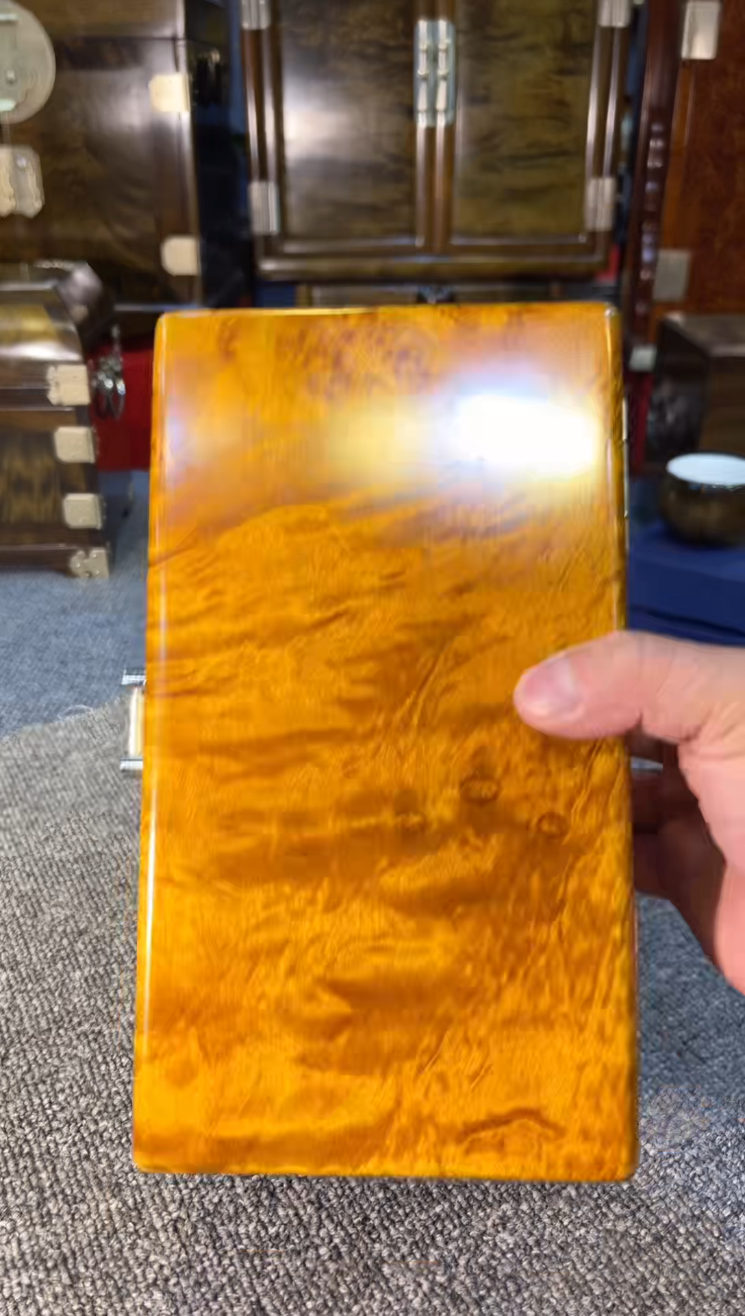 【闪购商品】乌木类成套家具金丝楠收纳盒  42