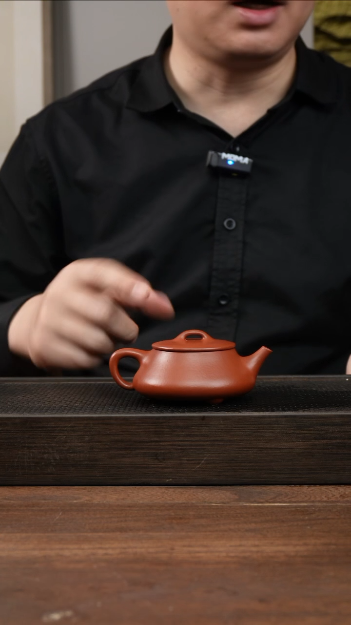 茶杯紫砂朱泥光明石瓢    130CC   