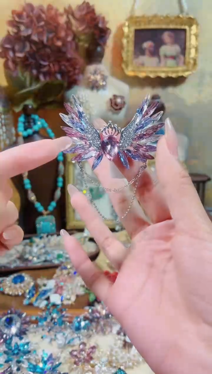 合成立方氧化锆铜合金紫翼天使